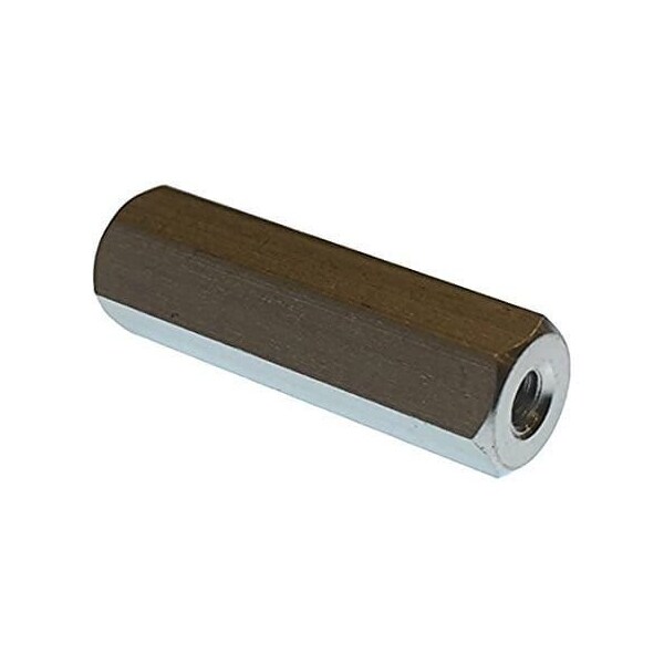 Newport Fasteners Hex Standoff, #6-32 Thrd Sz, 1/4 in L, Aluminum Plain, 3/8" Hex W, 1000 PK 370406HFA - main
